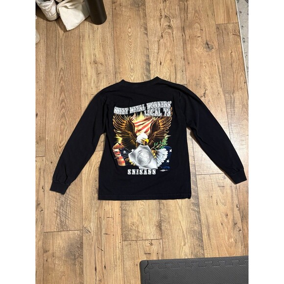 Vintage 1973 Chicago Sheet Metal Workers Longsleeve - Picture 2 of 5